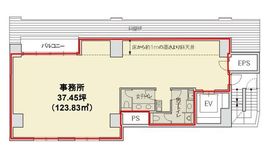 グランベル銀座ビル(事務所) 6階 間取り図