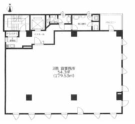 KTTビル 5階 間取り図