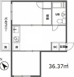 八千代マンション 403 間取り図