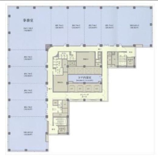 新宿エルタワー B1階 間取り図