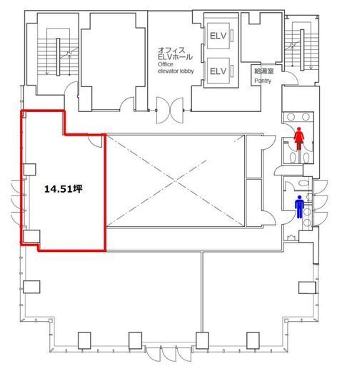 日総第22ビル 9階 間取り図