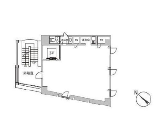 渋谷ふじみビルディング 8階 間取り図