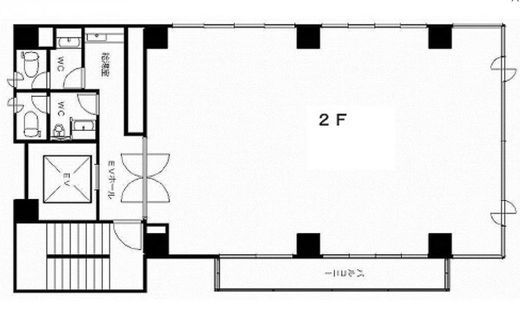 BR芝浦Nビル 2階 間取り図