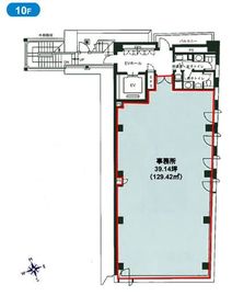 西新橋一丁目川手ビル 10階 間取り図