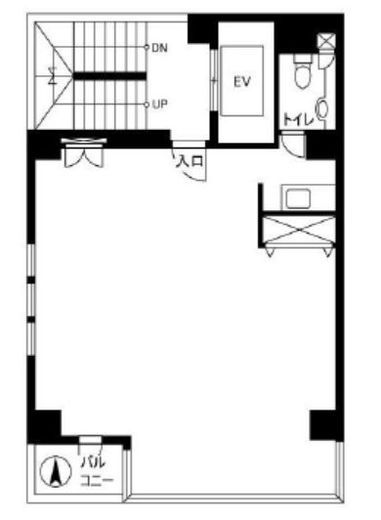 アクシーズ7号館ビル 2階 間取り図