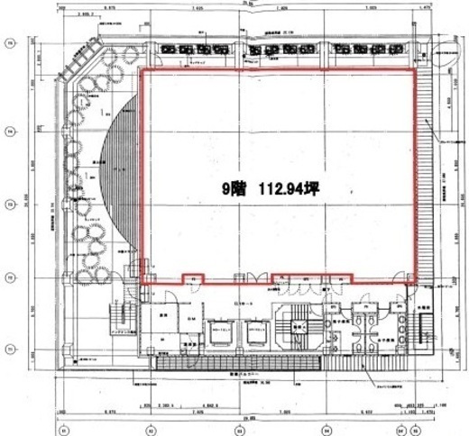オリックス池袋ビル 9階 間取り図
