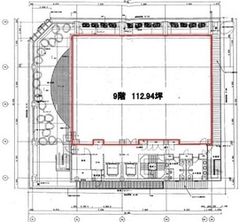 オリックス池袋ビル 9階 間取り図