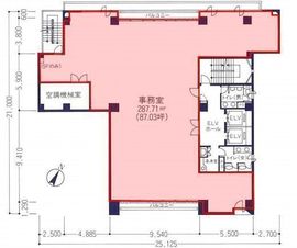 楠和日本橋ビル 4階 間取り図