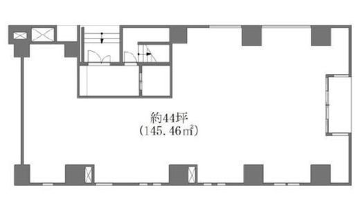 服部ビル(店舗・事務所) 1階 間取り図