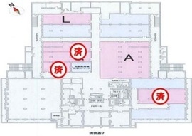 市政会館 B1階L 間取り図