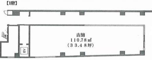 島倉田町ビル 1階 間取り図