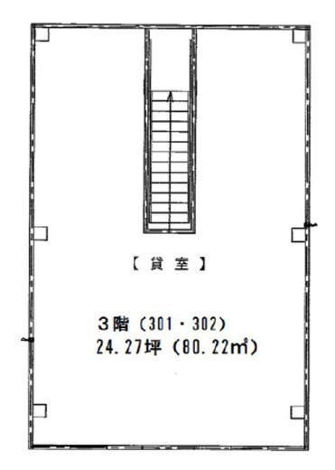 フジテラス飯田橋 3階(301・302) 間取り図