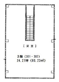 フジテラス飯田橋 3階(301・302) 間取り図