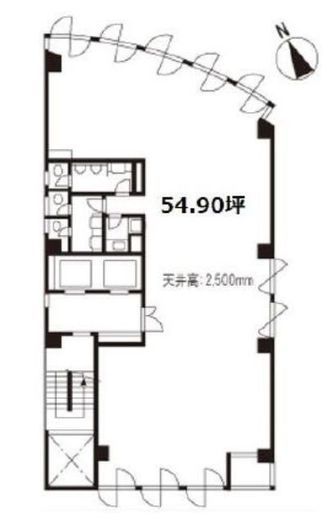 お茶の水茗渓ビル 2階 間取り図
