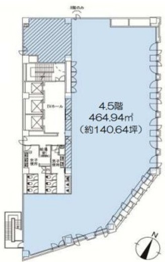 KDX飯田橋スクエア 4階 間取り図
