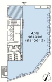 KDX飯田橋スクエア 4階 間取り図