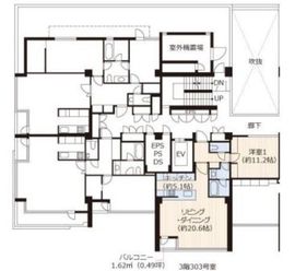 VORT六本木Dual’s(SOHO)(旧:アーバンスタイル六本木三河台) 303 間取り図