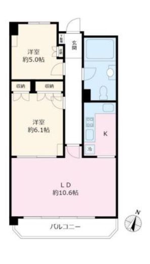 朝日目黒マンション 306 間取り図