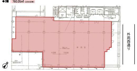青山セント・シオンビル 2階 間取り図