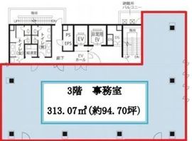 KDX三田ビル 3階 間取り図