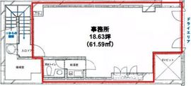 エバー室町ビル B1階 間取り図