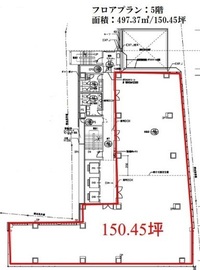 JMFビル渋谷03(Gスクエア渋谷道玄坂) 4階 間取り図