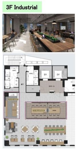 西新宿 BUSINESS CUBE 3階 間取り図