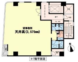 西新宿プライムビル 4階 間取り図