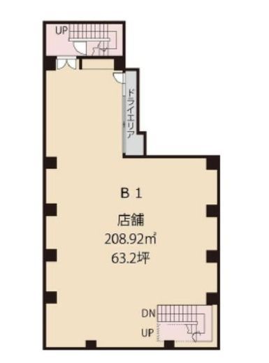 KN浅草ビル B1階 間取り図