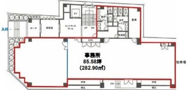 YS東麻布ビル(旧:ACO麻布アコービル) 1階 間取り図