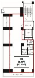 銀座アルカビル 7階 間取り図