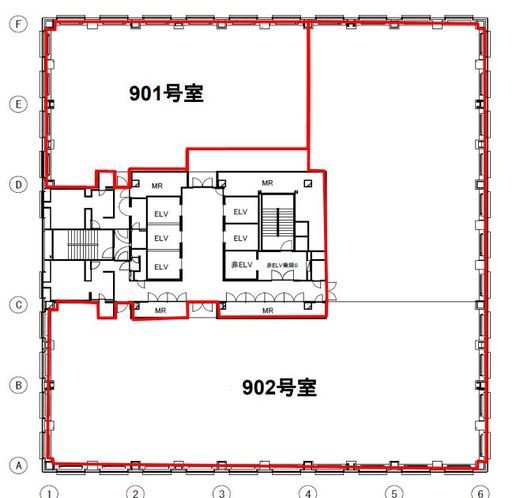 MFPR六本木麻布台ビル 902 間取り図