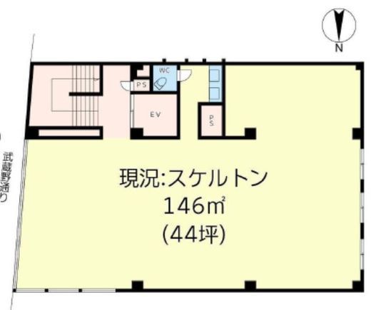 Mビル(新宿) 6階 間取り図