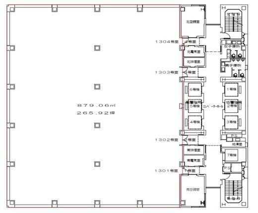 日比谷ダイビル 13階 間取り図