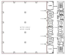 日比谷ダイビル 13階 間取り図