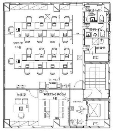 BRICK GATE 水道橋 2階 間取り図