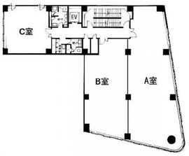 幸保ビル 3階C 間取り図