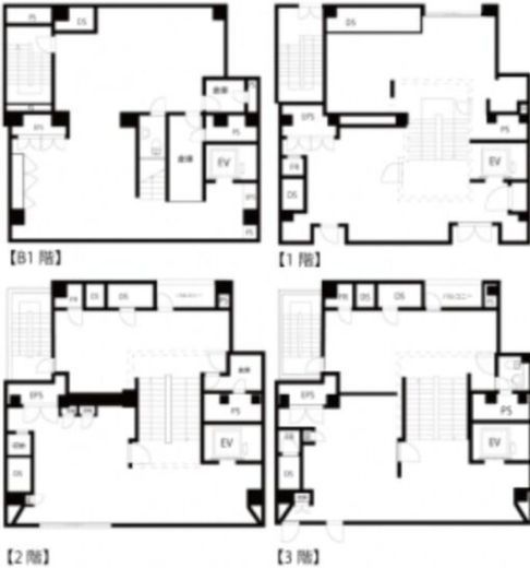 GINZA URBAN 21 BLDG. B1-3階 間取り図