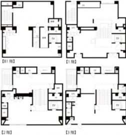 GINZA URBAN 21 BLDG. B1-3階 間取り図