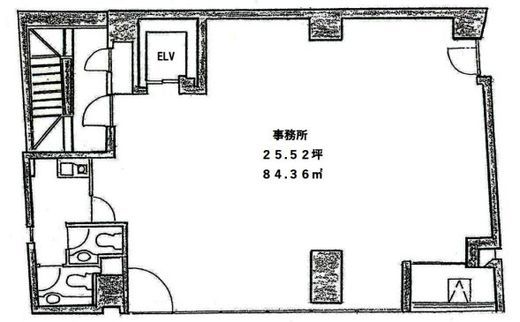 ヤマナシビル 5階 間取り図