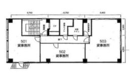 第1井上ビル 302 間取り図