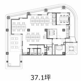 THE CROSS日本橋人形町(旧:FT日本橋久松町ビル) 9階 間取り図