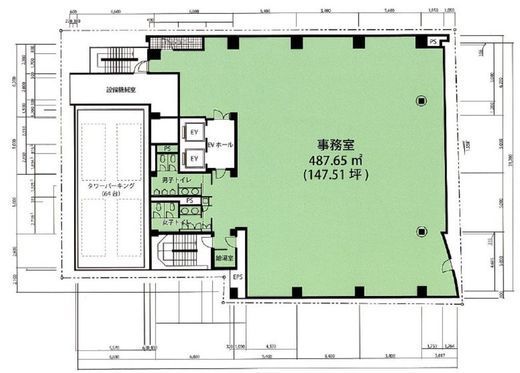 TIE浜町ビル 4階 間取り図