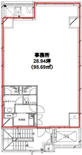 エス・スペース 2階 間取り図