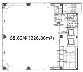 h+ビル 9階 間取り図