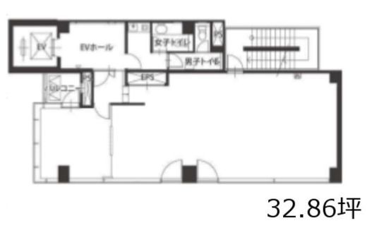 COAST芝浦 6階 間取り図