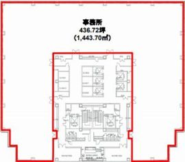 アルカウェスト 8階 間取り図