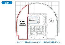 アルカウェスト 22階 間取り図