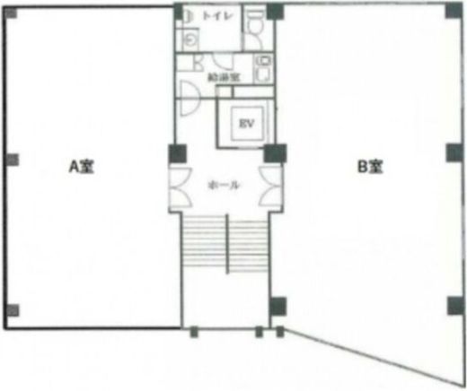 大場ビルA館 4階B 間取り図