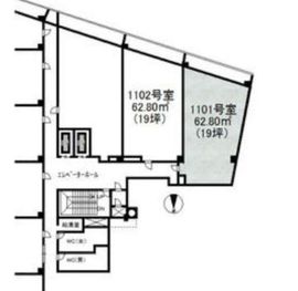 新陽ビル(高田馬場) 1101 間取り図